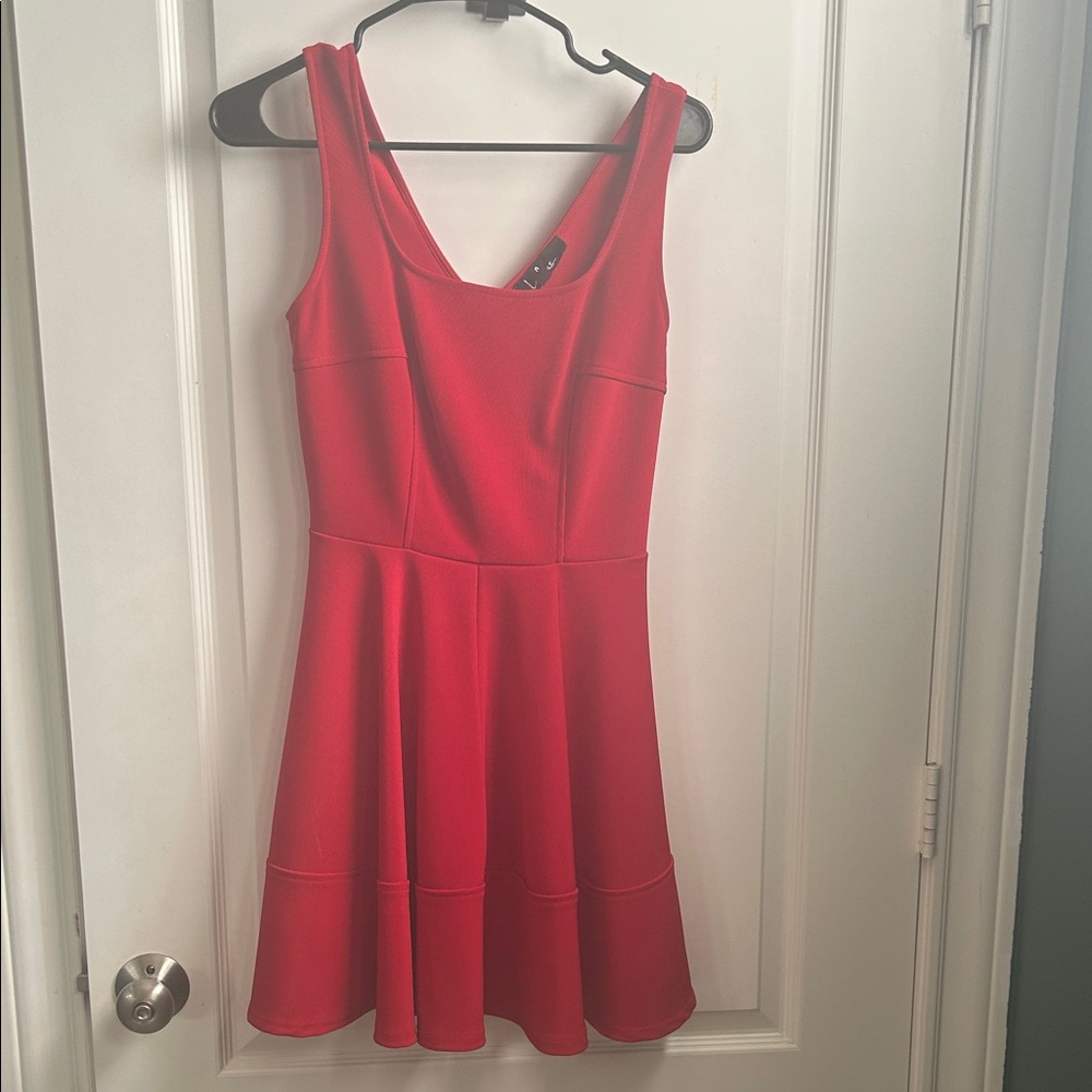 Lulu's Vibrant Red Mini Dress